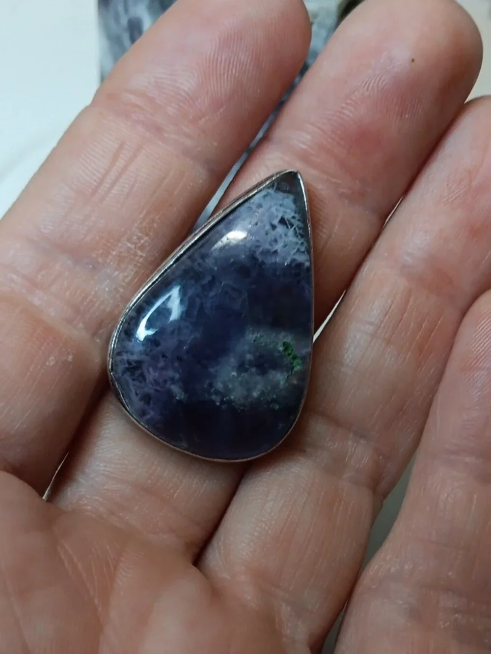 Purple Teardrop Stone Ring - Women Jewelry